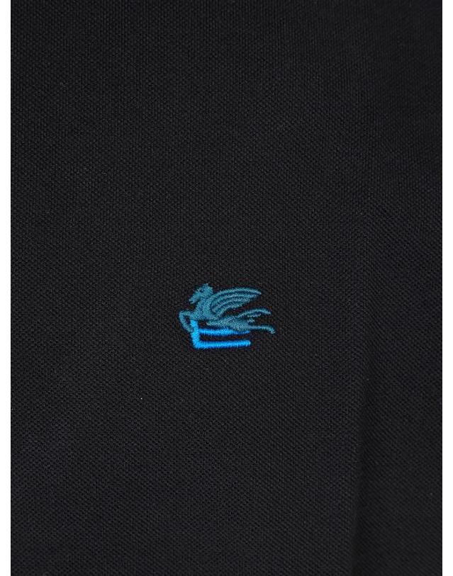 에트로 26SS 에트로 남성 로고 코튼 폴로 티셔츠 MRMD0005 AU135 N0000 Black BPG 착용컷