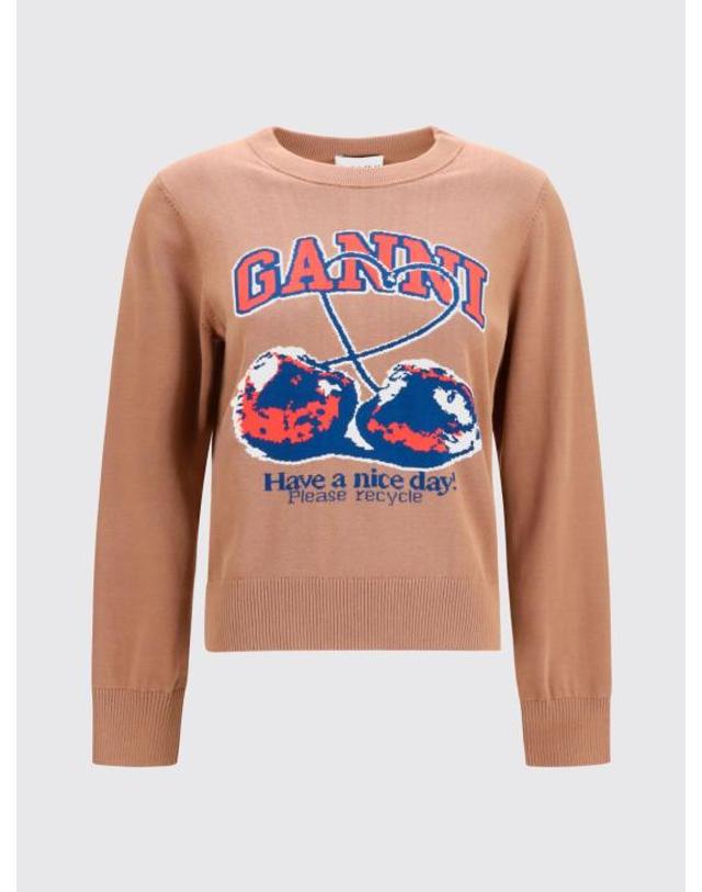 가니 [명품] 26FW 가니 스웨터 A1150014 118 CAMEL DOM 착용컷