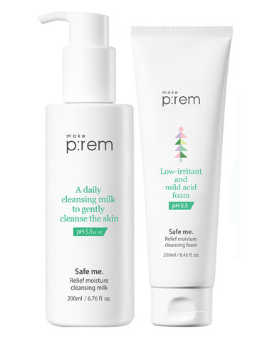 [비건인증] 순둥 클렌징 밀크200ml+폼250ml (+폼50ml+샤쉐5매)  보습클렌징 / 저자극 / 약산성