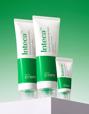 인테카 수딩 클렌징 폼 120ml+120ml 기획세트 (+폼15ml 내장)