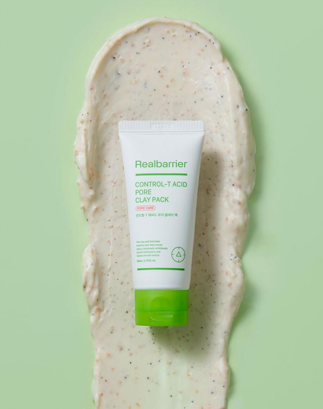 리얼베리어 컨트롤-T 애씨드 포어 클레이 팩 80ml 착용컷
