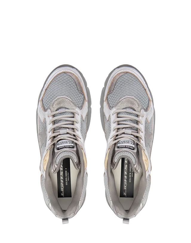 골든구스 [명품] 26FW 골든구스 라이트스타 스니커즈 GWF00724 F006475 70138 SILVER GOLD DOM 착용컷