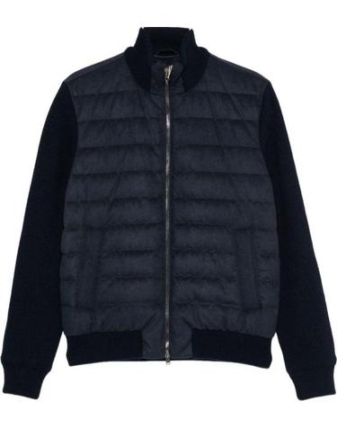 [명품] 26FW 에르노 하이칼라 퀼티드 니트 가디건 PI00121UR 12934 9200 NAVY DOM