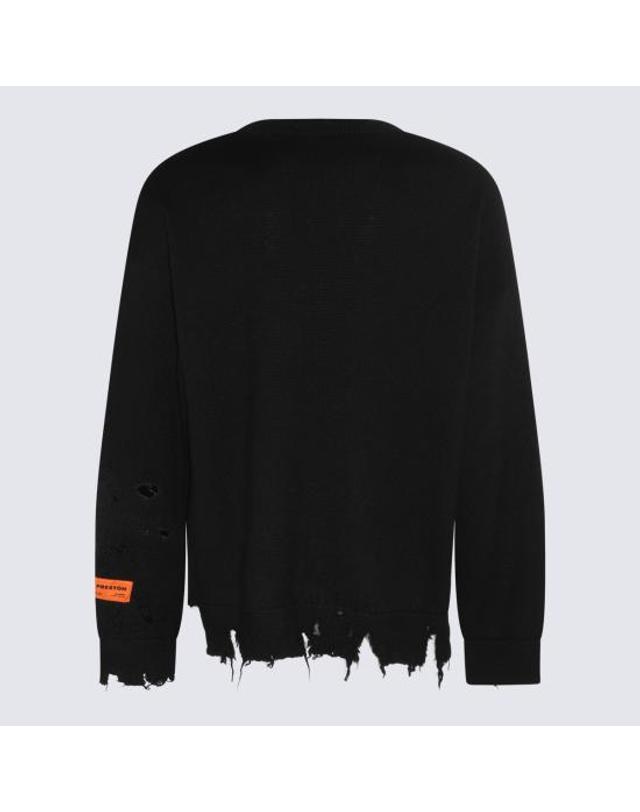 헤론 프레스톤 [명품] 23FW 헤론 프레스톤 스웨터 HMHE011F23KNI0011001 DOM 착용컷