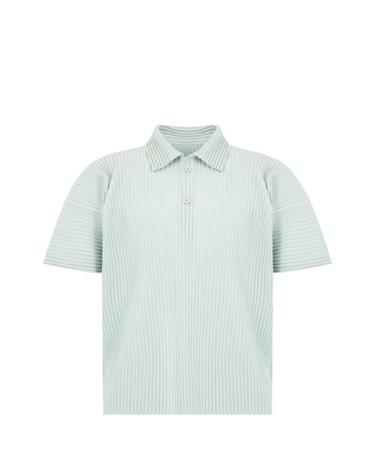 [명품] 26SS 옴므 플리세 이세이 미야케 폴로 티셔츠 HP66JM061 70 BOBOLI MOSS ASH DOM