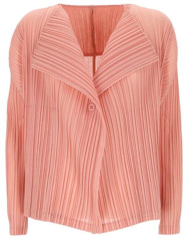 [명품] 26SS 플리츠플리즈 가디건 PP66JO262 29 CORAL PINK DOM