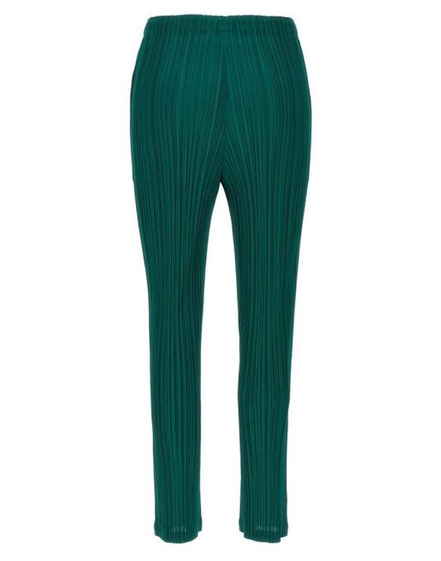 이세이미야케 [명품] 플리츠플리즈 스트레이트 팬츠 PP56JF115 66 BLUE GREEN DOM 착용컷