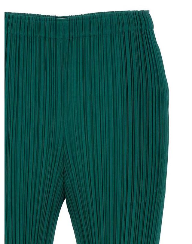 이세이미야케 [명품] 플리츠플리즈 스트레이트 팬츠 PP56JF115 66 BLUE GREEN DOM 착용컷