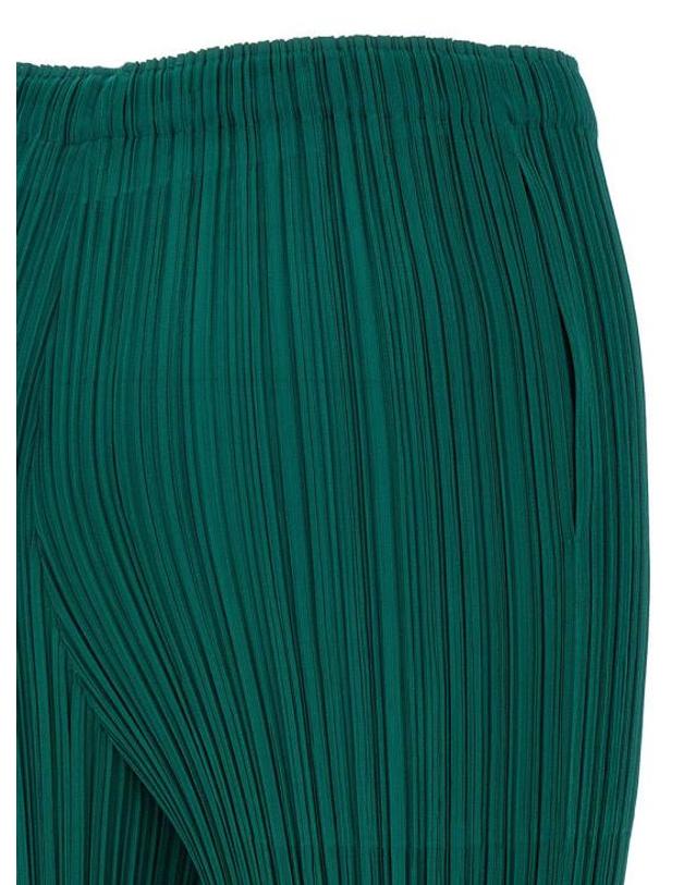 이세이미야케 [명품] 플리츠플리즈 스트레이트 팬츠 PP56JF115 66 BLUE GREEN DOM 착용컷