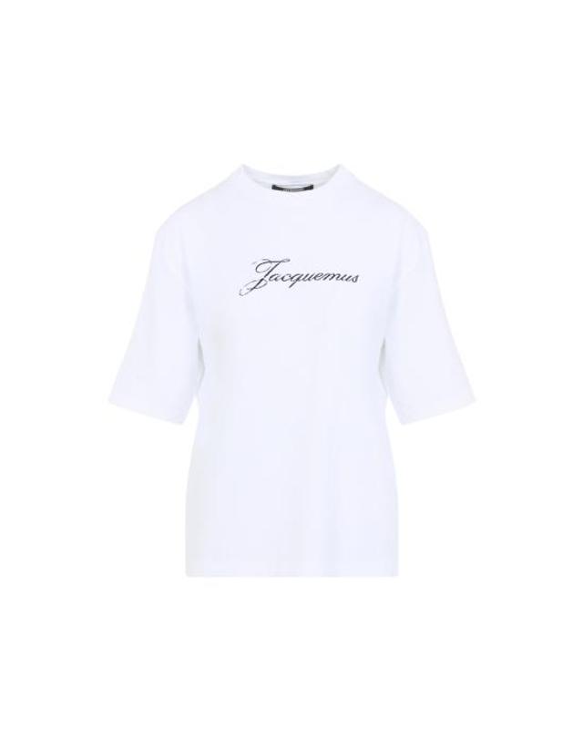 자크뮈스 [명품] 26FW 자크뮈스 자크뮈스 티셔츠 TSW00596AJ00289 100 WHITE DOM 착용컷