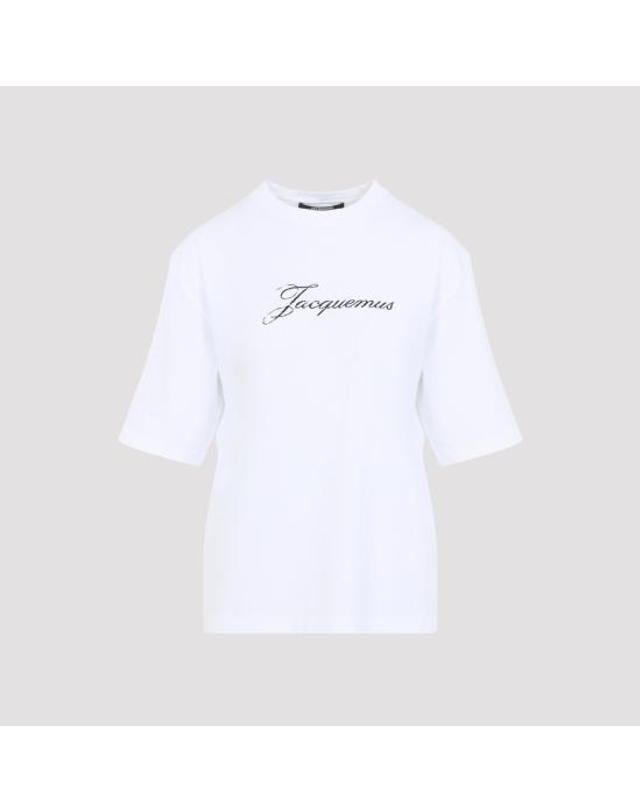 자크뮈스 [명품] 26FW 자크뮈스 자크뮈스 티셔츠 TSW00596AJ00289 100 WHITE DOM 착용컷
