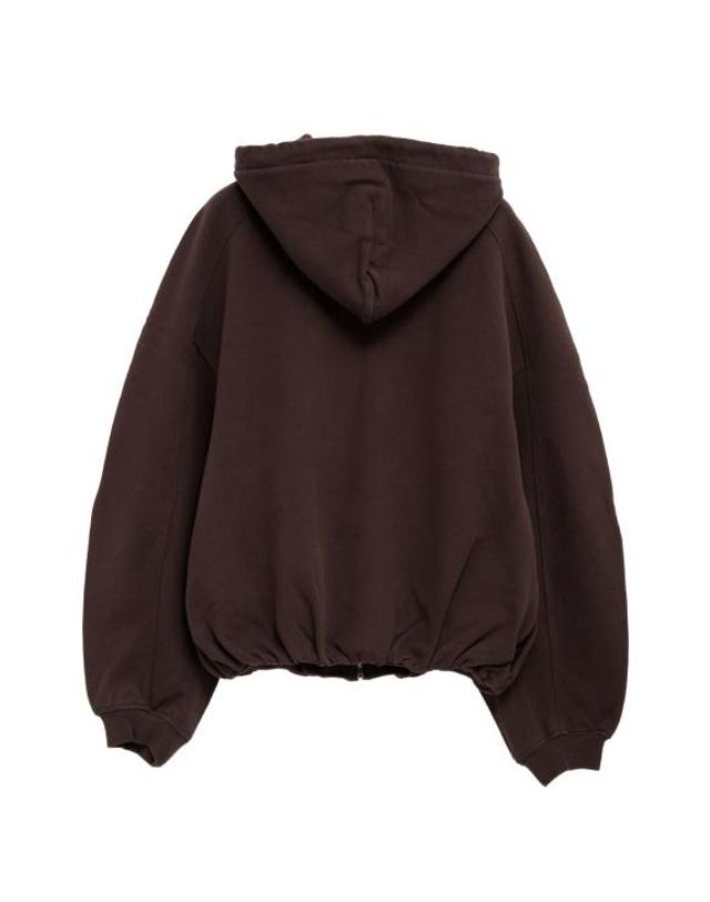 자크뮈스 [명품] 26FW 자크뮈스 후드 티셔츠 HOU00314AJ00325 881 DARK BROWN DOM 착용컷