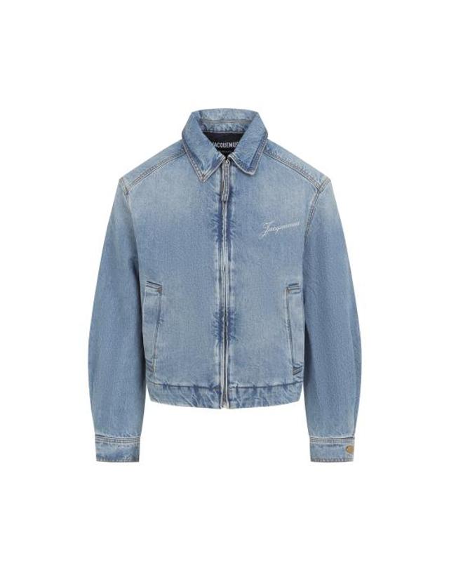 자크뮈스 [명품] 26FW 자크뮈스 데님 자켓 OUM00055AD00038 33C BLUE TABAC DOM 착용컷