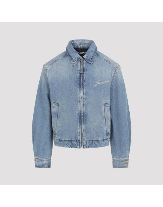 자크뮈스 [명품] 26FW 자크뮈스 데님 자켓 OUM00055AD00038 33C BLUE TABAC DOM 착용컷