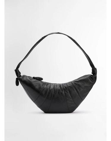 [명품] 26FW 르메르 크루아상 라지 소프트 그레인드 레더 크로스백 BG0000 LL095 999 BLACK DOM