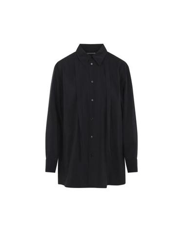 [명품] 26SS 르메르 롱 셔츠 타이 드라이 실크 SH1282 LF1308 999 BLACK DOM