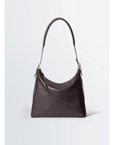 [명품] 26FW 르메르 스몰 벨티드 호보백 레더 BG0223 LL0108 490 DARK CHOCOLATE DOM
