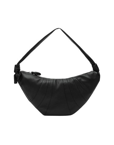 26FW 르메르  소프트 그레인 레더 라지 크루아상 백 블랙 BG0000 LL0018 999 STK