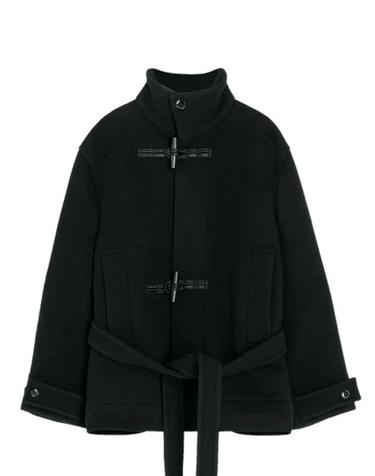 [명품] 26FW 르메르 숏 더플 울 코트 CO1113 LF1116 999 BLACK DOM