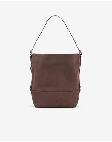 [명품] 26FW 르메르 코튼 타이 다이 벨티드 토트백 BG0153 LF1697 490 DARK CHOCOLATE DOM