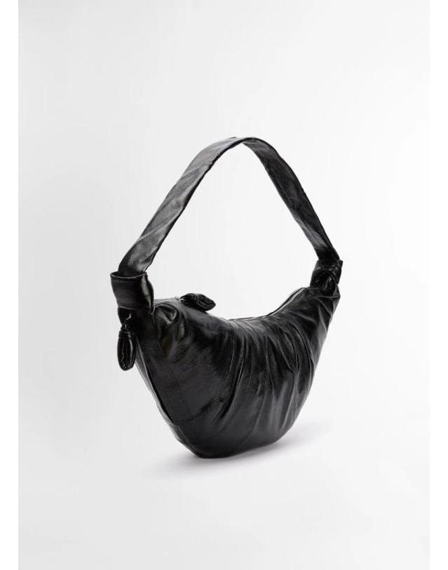 르메르 [명품] 26FW 르메르 미디움 크루아상 백 BG0001 LF1329 999 BLACK DOM 착용컷