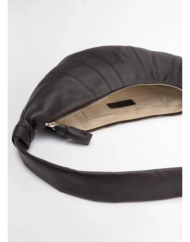 르메르 [명품] 26FW 르메르 미디움 크루아상 백 BG0001 LL0018 490 DARK CHOCOLATE DOM 착용컷