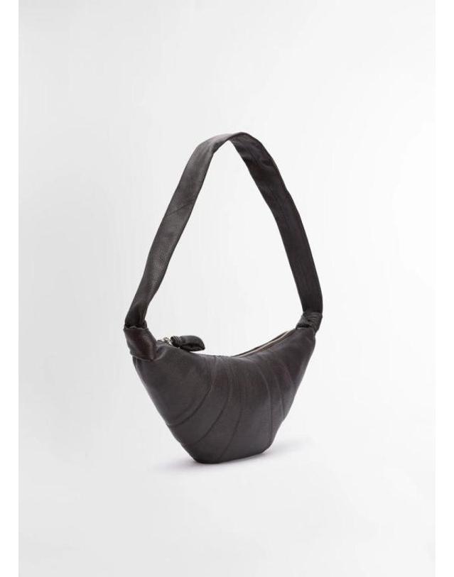 르메르 [명품] 26FW 르메르 미디움 크루아상 백 BG0001 LL0018 490 DARK CHOCOLATE DOM 착용컷