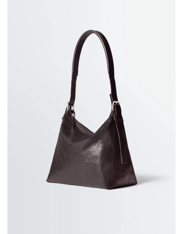 르메르 [명품] 26FW 르메르 스몰 벨티드 호보백 레더 BG0223 LL0108 490 DARK CHOCOLATE DOM 착용컷