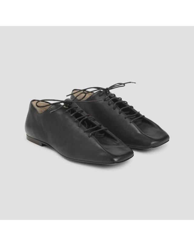 르메르 [명품] 26FW 르메르 수리 플랫 클래식 더비 FO0245 LL0070 490 BROWN DOM 착용컷