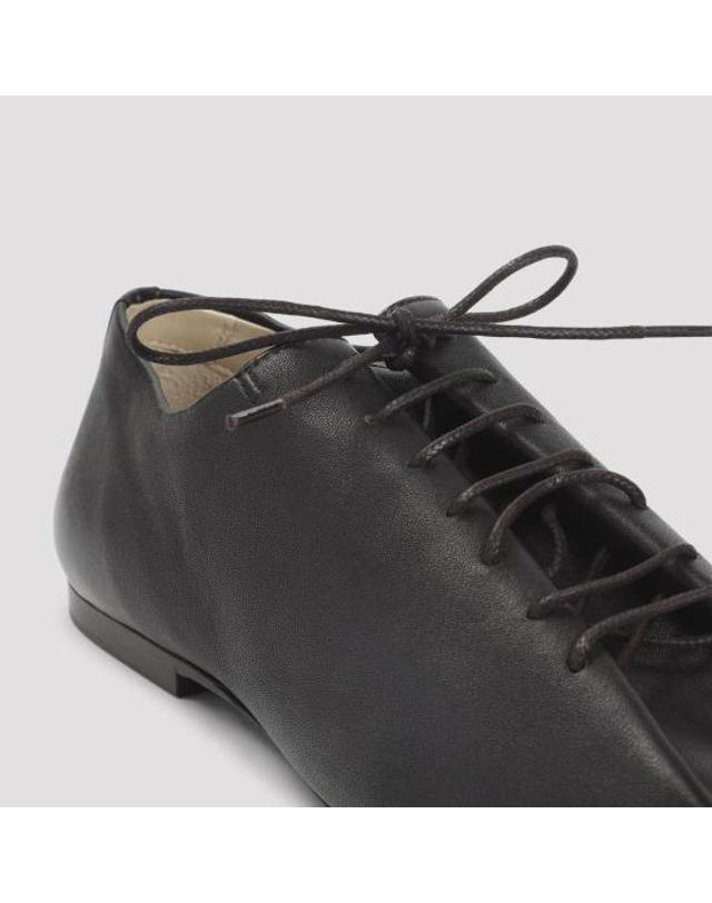 르메르 [명품] 26FW 르메르 수리 플랫 클래식 더비 FO0245 LL0070 490 BROWN DOM 착용컷