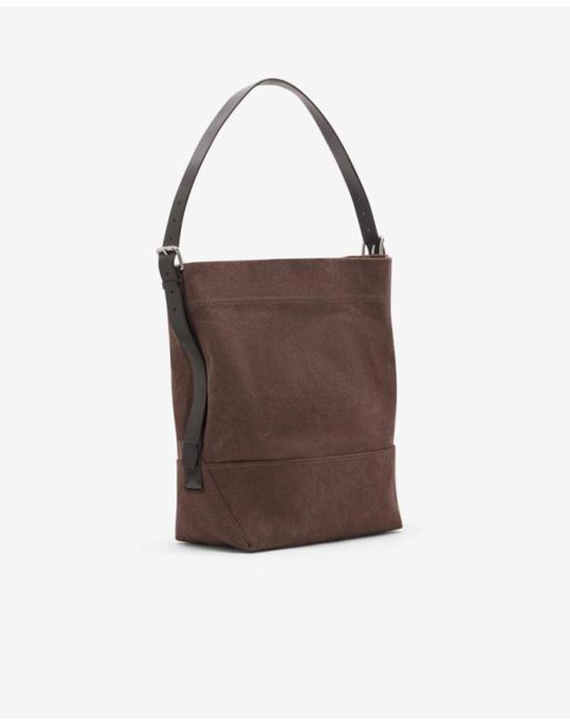 르메르 [명품] 26FW 르메르 코튼 타이 다이 벨티드 토트백 BG0153 LF1697 490 DARK CHOCOLATE DOM 착용컷