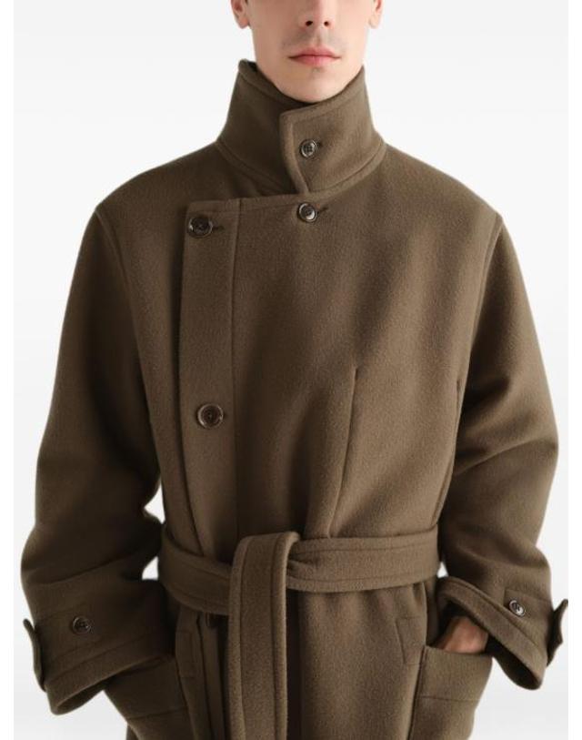 르메르 [명품] 26FW 르메르 더블 울 랩 코트 CO1037 LF1116 610 THYME DOM 착용컷