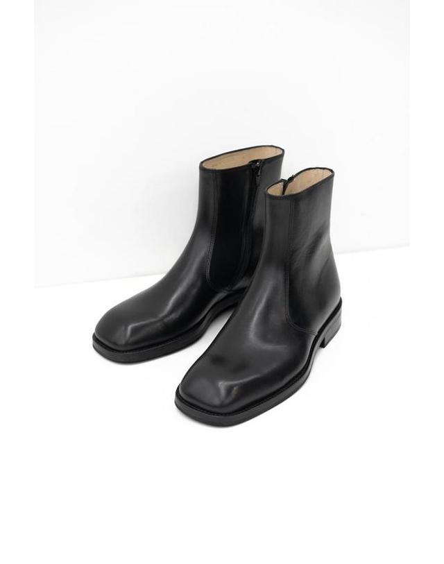 르메르 [명품] 26FW 르메르 지퍼 앵클 샤이니 레더 부츠 FO0236 LL0106 999 BLACK DOM 착용컷