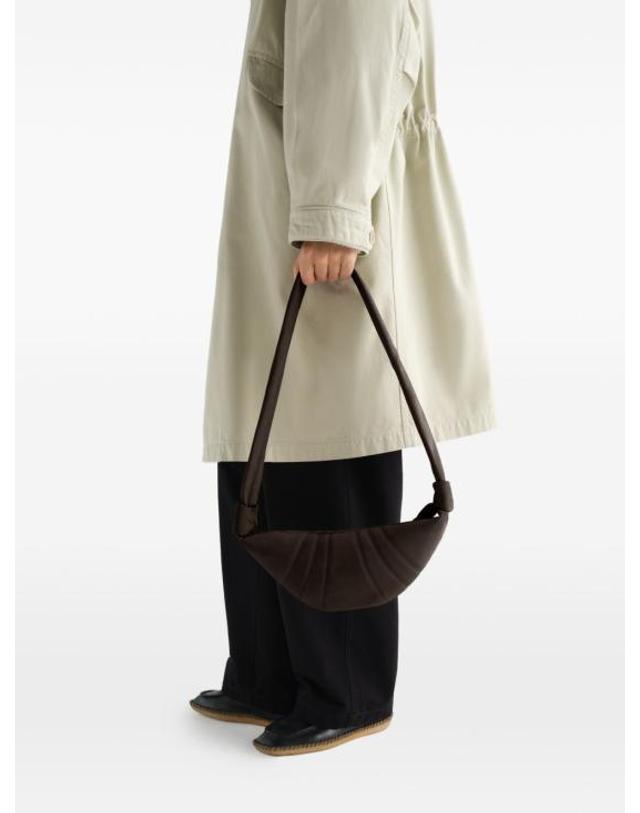 르메르 [명품] 26FW 르메르 스몰 크루아상 알파카 누벅 백 BG0234 LL0189 007 EBONY BROWN DOM 착용컷