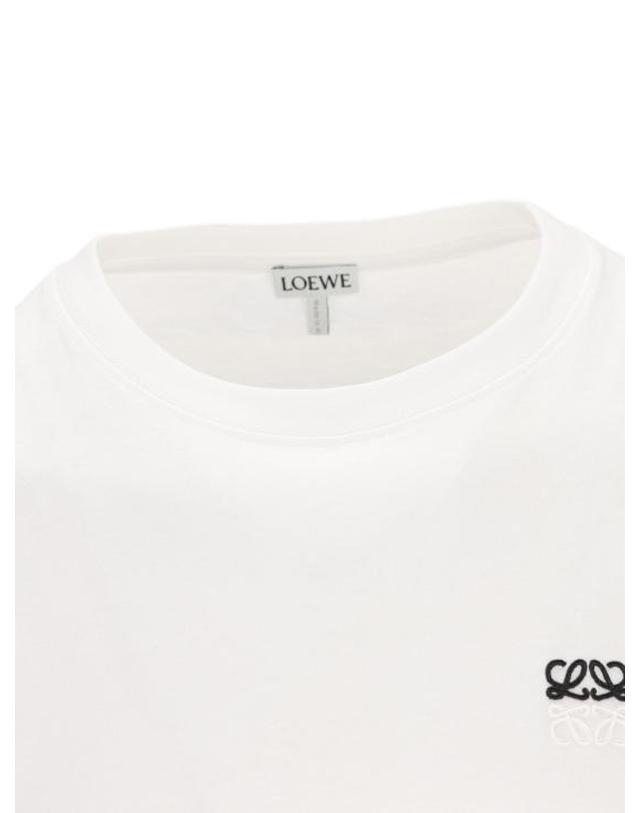 로에베 [명품] 26FW 로에베 레귤러 핏 코튼 티셔츠 H526Y22J98 2100 WHITE DOM 착용컷