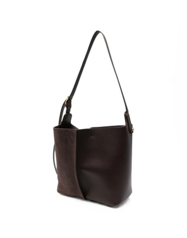 로에베 [명품] 26FW 로에베 미디엄 빌바오 버킷백 A418WRPX01 0018 DARK CHESTNUT DOM 착용컷