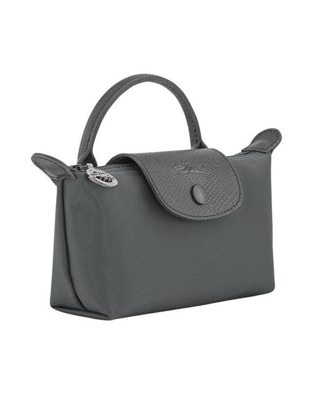 롱샴 [명품] 26FW 롱샴 르 플리아쥬 원 캔버스 파우치 34175979 012 CHARCOAL DOM 착용컷