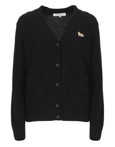 [명품] 메종키츠네 베이비 폭스 패치 박시 가디건 LW00507KT1006 P199 BLACK DOM
