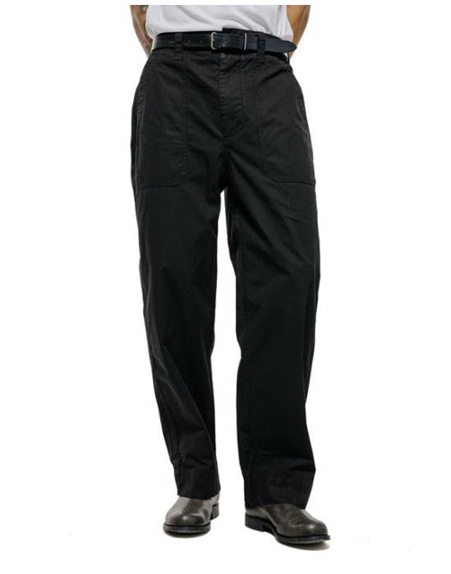 마가렛 호웰 [명품] 26SS 마가렛호웰 스트레이트 팬츠 MHTR0534S26MPZ BLK BLACK DOM 착용컷