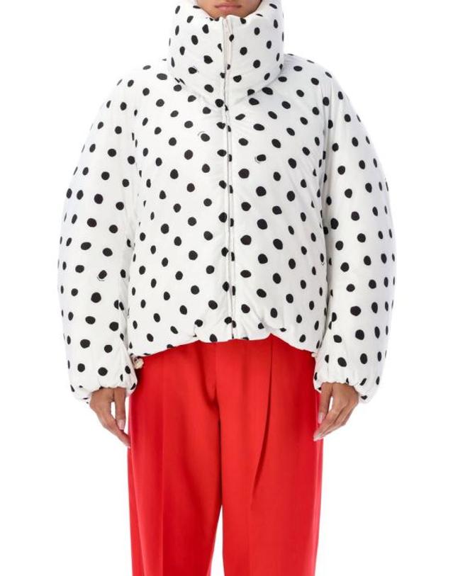 마르니 23FW 마르니 여성 다운숏패딩 포이스 23APIMA0080ATUTP742 SDW01 WHITE BLACK BPG 착용컷