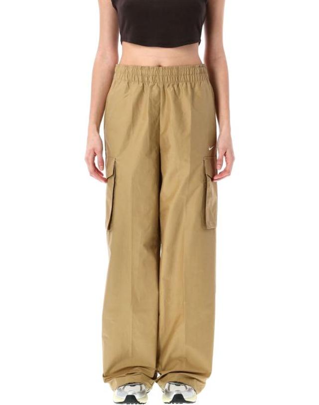 나이키 25SS 나이키 여성 미드라이즈 카고 팬츠 HM6976 297 BEIGE BPG 착용컷