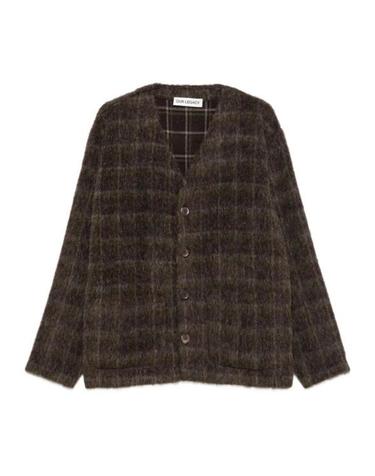 [명품] 아워레가시 가디건 도르프 체크 헤어리 울 M4256CD DORF CHECK DOM