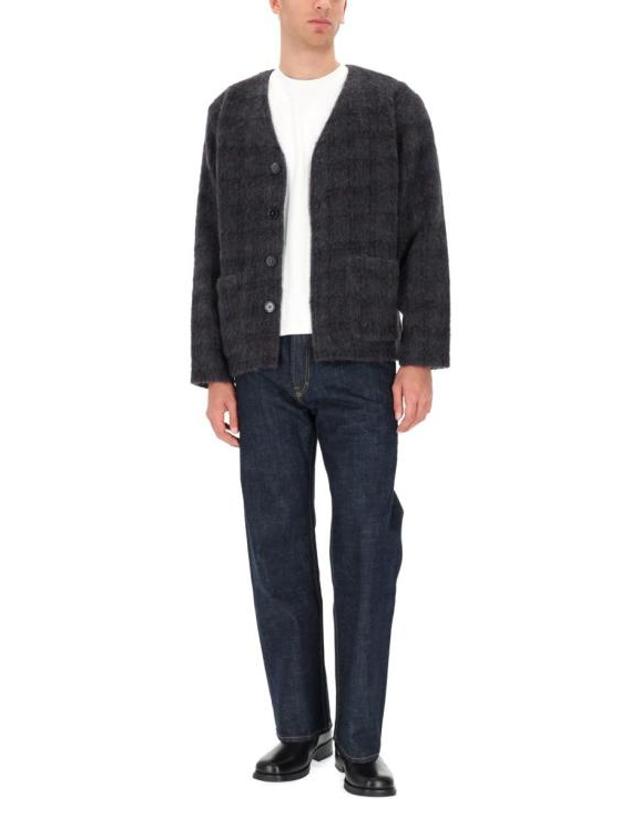 아워 레가시 [명품] 26SS 아워레가시 헤어리 울 가디건 M2263CF FUZZED PLUM CHECK HAIRY WOOL DOM 착용컷
