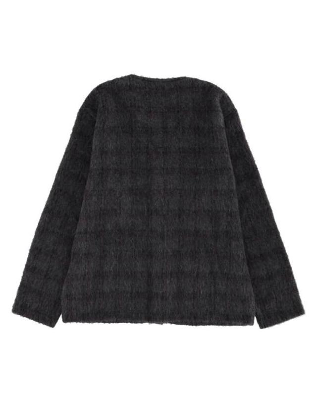 아워 레가시 [명품] 26SS 아워레가시 헤어리 울 가디건 M2263CF FUZZED PLUM CHECK HAIRY WOOL DOM 착용컷