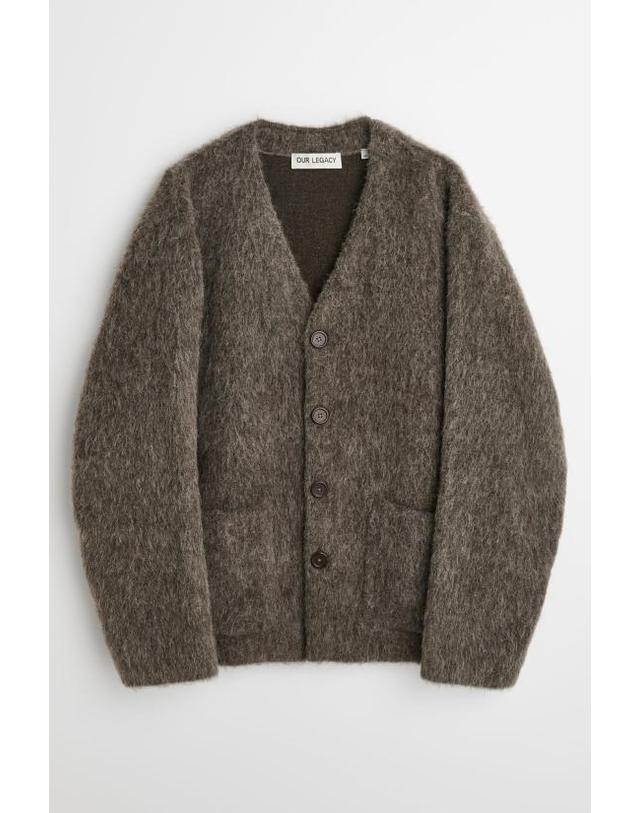 아워 레가시 [명품] 26FW 아워레가시 가디건 몰 그레이 헤어리 울 M2266CM MOLE GREY DOM 착용컷