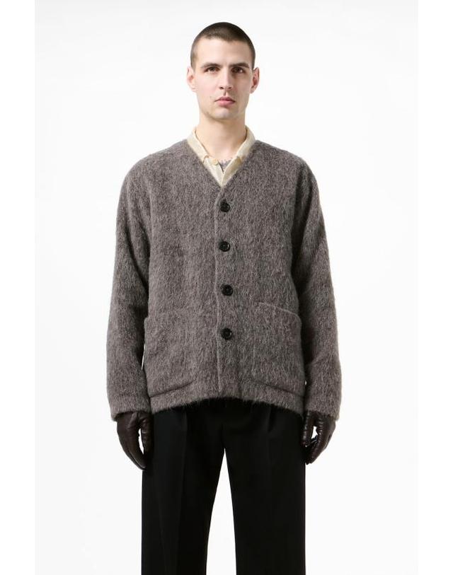 아워 레가시 [명품] 26FW 아워레가시 가디건 몰 그레이 헤어리 울 M2266CM MOLE GREY DOM 착용컷