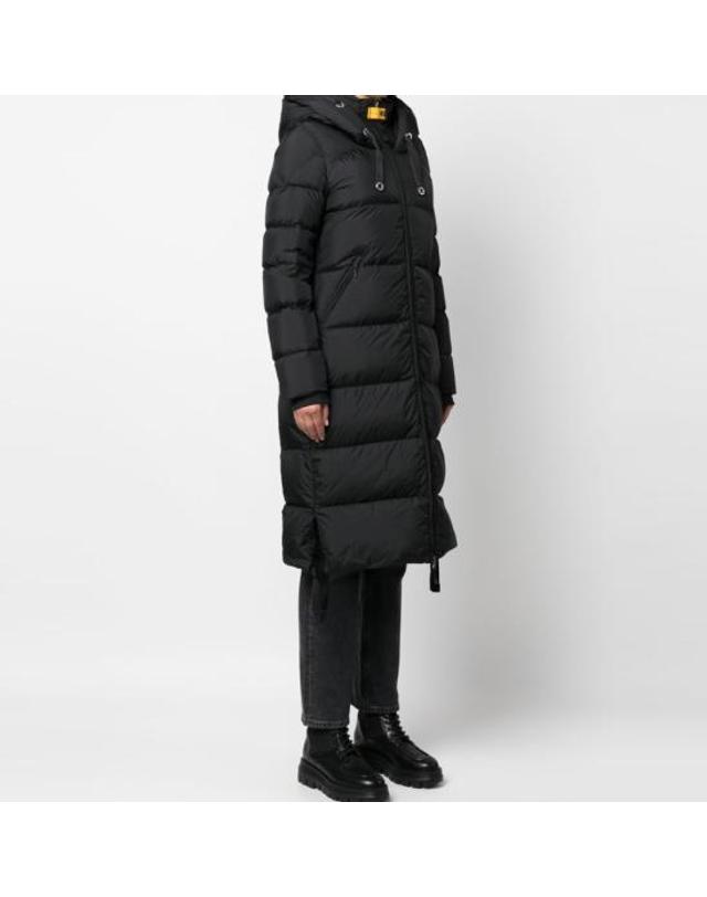 파라점퍼스 24FW 파라점퍼스 여성 판다 엑스트라 롱패딩 PWPUEL31 541 Free Black BPG 착용컷