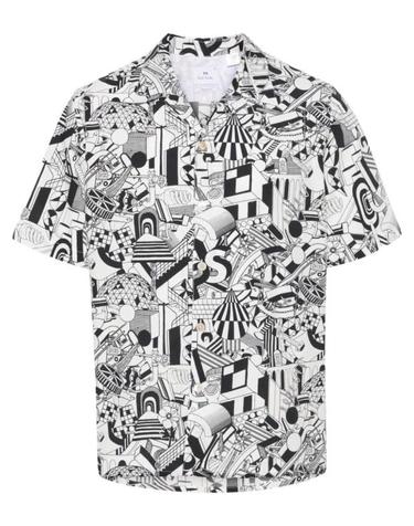[명품] 폴 스미스 반팔 셔츠 M2R 695U M21966 01 WHITE DOM