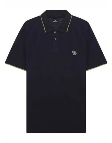 [명품] 폴 스미스 지브라 벳지 칼라 레귤러 핏 피케 폴로 셔츠 M2R 151LZ K21580 49 NAVY DOM