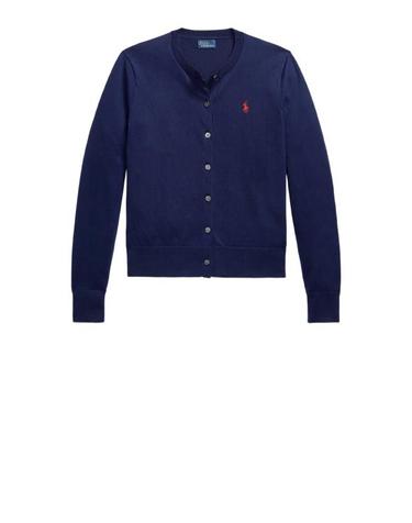 [명품] 26FW 폴로 랄프로렌 포니 로고 니트 가디건 211971871004 BLUE DOM